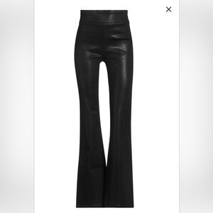 NEW Frame jetset high-rise flare jeans noir coated black bootcut pants stretchy